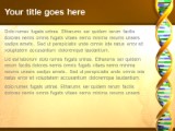 Dna Noodlebars Gold PowerPoint Template text slide design