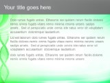 Dna Swirl Green PowerPoint Template text slide design