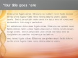 Dna Swirl Orange PowerPoint Template text slide design