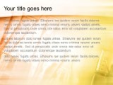 Techno Beeker Orange PowerPoint Template text slide design