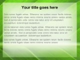 Leafy Green PowerPoint Template text slide design