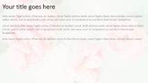 Painting Pink Flowers Widescreen PowerPoint Template text slide design