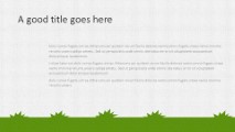 Recycle Concept Widescreen PowerPoint Template text slide design