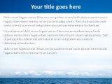 Water And Sky PowerPoint Template text slide design
