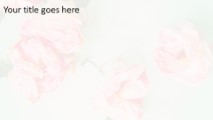 Painting Pink Flowers Widescreen PowerPoint Template text slide design