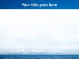 Water And Sky PowerPoint Template text slide design