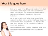 Biz Smile Peach PowerPoint Template text slide design