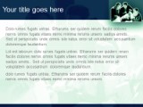Check It Out Green PowerPoint Template text slide design