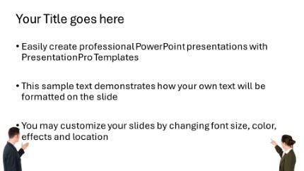 Present Widescreen PowerPoint Template text slide design