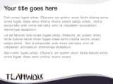 Teamwork Letters PowerPoint Template text slide design