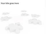 Scattered Pieces PowerPoint Template text slide design