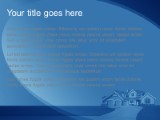 Realestate Simple Blue PowerPoint Template text slide design