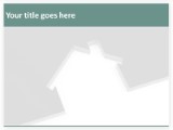 Download housing cutout teal PowerPoint Template and other software plugins for Microsoft PowerPoint