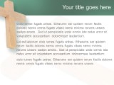 Green Cross PowerPoint Template text slide design