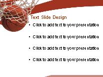 Basketball PowerPoint Template text slide design