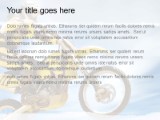 Motorcross Yellow Biker PowerPoint Template text slide design