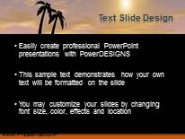 Vacation Flight PowerPoint Template text slide design