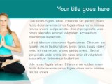 Yoga02 PowerPoint Template text slide design