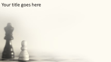Chess Your Move Widescreen PowerPoint Template text slide design