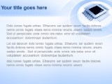 Tech Chip Blue PowerPoint Template text slide design