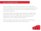 Red Suitcase PowerPoint Template text slide design