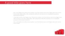 Red Suitcase Widescreen PowerPoint Template text slide design