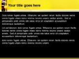 Taxi Time Square PowerPoint Template text slide design