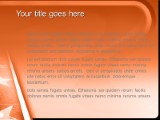 Walk Of Fame Orange PowerPoint Template text slide design