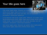 Gear Belt PowerPoint Template text slide design
