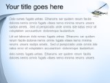 Helicopter PowerPoint Template text slide design
