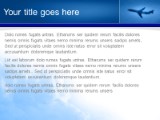 High Altitude Blue PowerPoint Template text slide design