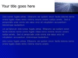 Landing Strip Blue PowerPoint Template text slide design
