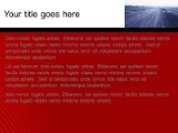 Landing Strip Red PowerPoint Template text slide design