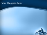 Download motorcycle ride blue PowerPoint Template and other software plugins for Microsoft PowerPoint