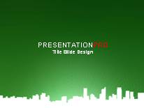 Download downtown view green PowerPoint Template and other software plugins for Microsoft PowerPoint