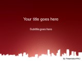 Download downtown view red PowerPoint Template and other software plugins for Microsoft PowerPoint