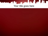 Download downtown view red PowerPoint Template and other software plugins for Microsoft PowerPoint