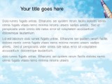 In The Clouds PowerPoint Template text slide design