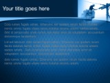 Utility Guy Blue PowerPoint Template text slide design