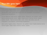 Abstract Orange PowerPoint Template text slide design