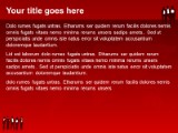 Business 06 Red PowerPoint Template text slide design