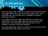 Gears Blue PowerPoint Template text slide design