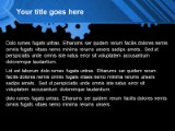 Gears Dkblue PowerPoint Template text slide design
