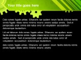 Gears Lime PowerPoint Template text slide design