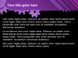 Gears Purple PowerPoint Template text slide design