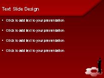 Hex Red PowerPoint Template text slide design