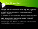 Radial Lime PowerPoint Template text slide design