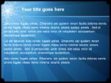 Stars Blue PowerPoint Template text slide design