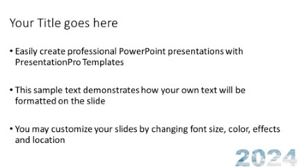 2024 Flying Clouds Widescreen PowerPoint Template text slide design