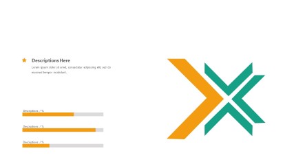 X Cross Infographic Layout PowerPoint Infographic pptx design